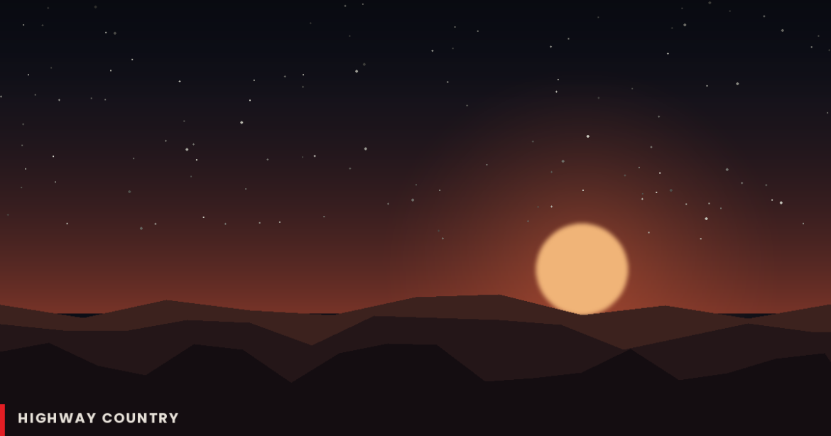 Highway Country desert night sky — Ella Langley feature
